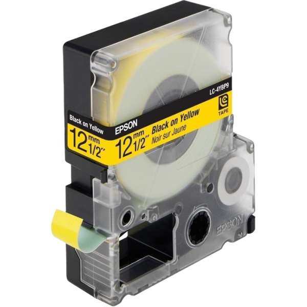 Tape Cartridge EPSON LK4YBP; 12mm/9m Pastel, Black/Yellow, C53S654008 105276 фото