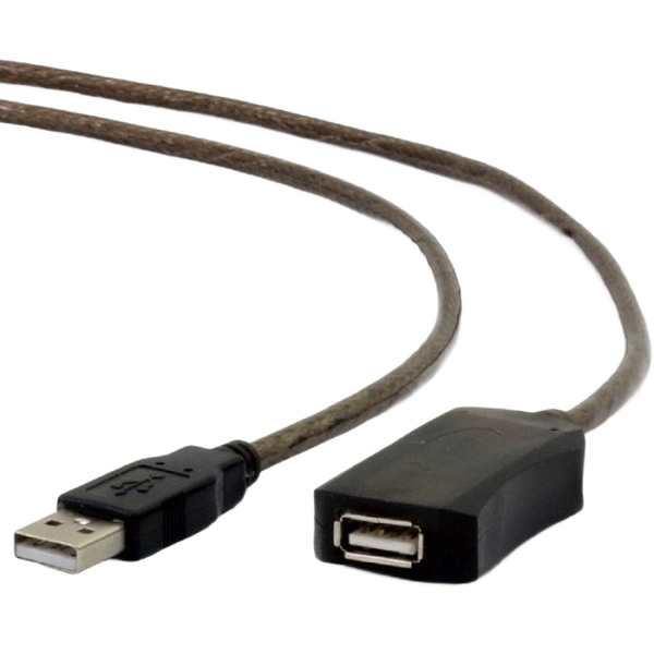 Cable USB,USB AM/AF, 5.0 m, Active USB2.0, Cablexpert, UAE-01-5M 84442 фото