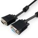 Cable VGA Premium Extension 10.0m, HD15M/HD15F Black, Cablexpert, dual-shield w/2*ferrite core 75632 фото 2