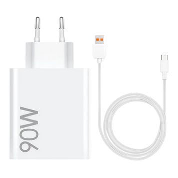 Xiaomi Charger 90W HyperCharge Combo (Type-A), BHR07ZBEU, White 236302 фото