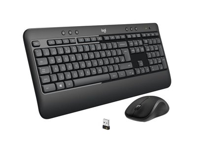 Wireless Keyboard & Mouse Logitech MK540 Advanced, Spill-resistant, Quiet typing, US Layout, Black 147787 фото