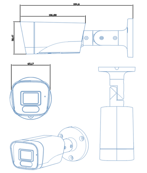 Redline IP camera 4 Megapixeli Color Noaptea Microfon BULLET 455S-WL IPC-455S-WL фото