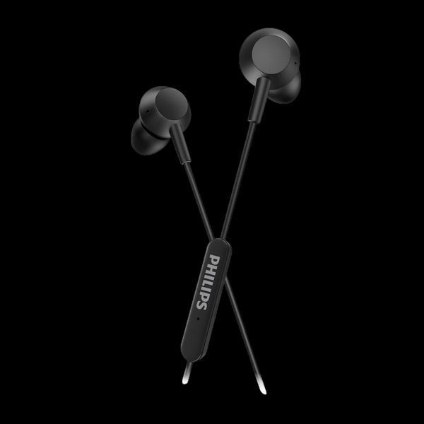Earphones Philips TAE5008BK/00, Type-C, Black 210736 фото