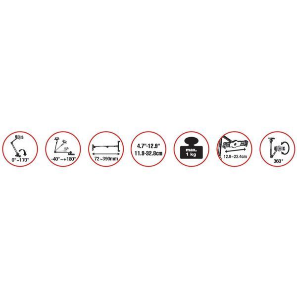 Tabula Wall II Universal Tablet Mount, Reflecta 205815 Imagini