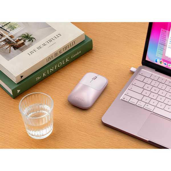 Wireless Mouse Satechi Slim EX, 3 buttons, Ambidextrous, Rechargeable, Bluetooth 5.0, Blush 268182 Imagini