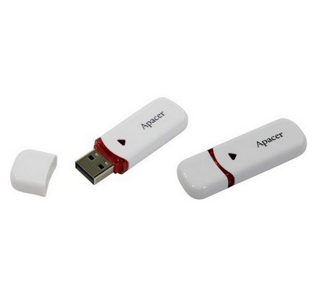 32GB USB2.0 Flash Drive Apacer "AH333", White, Classic Cap (AP32GAH333W-1) 88117 фото