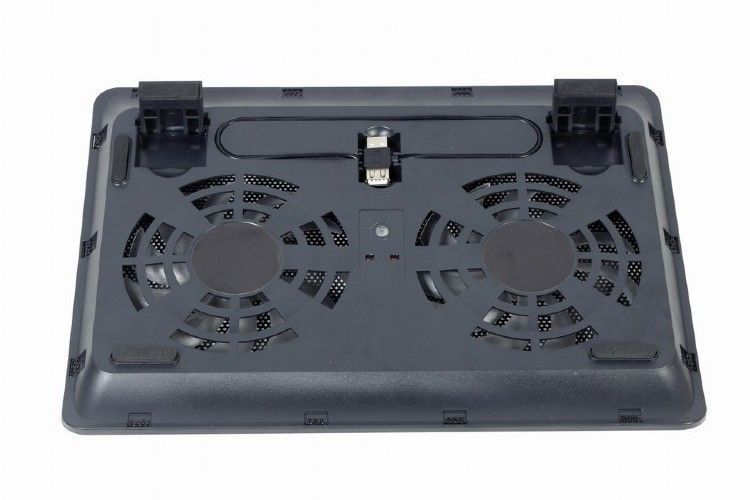 Notebook Cooling Pad Gembird NBS-2F15-05, up to 15.6'', 2x125mm LED Вентиляторs, USB, Adjustable angle 141458 фото