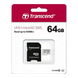 ..64GB MicroSD (Class 10) UHS-I (U1), Transcend "TS64GUSD300S" (R/W:95/45MB/s) 86777 фото 3