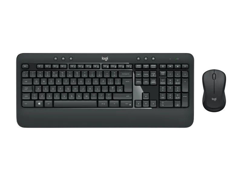 Wireless Keyboard & Mouse Logitech MK540 Advanced, Spill-resistant, Quiet typing, US Layout, Black 147787 фото