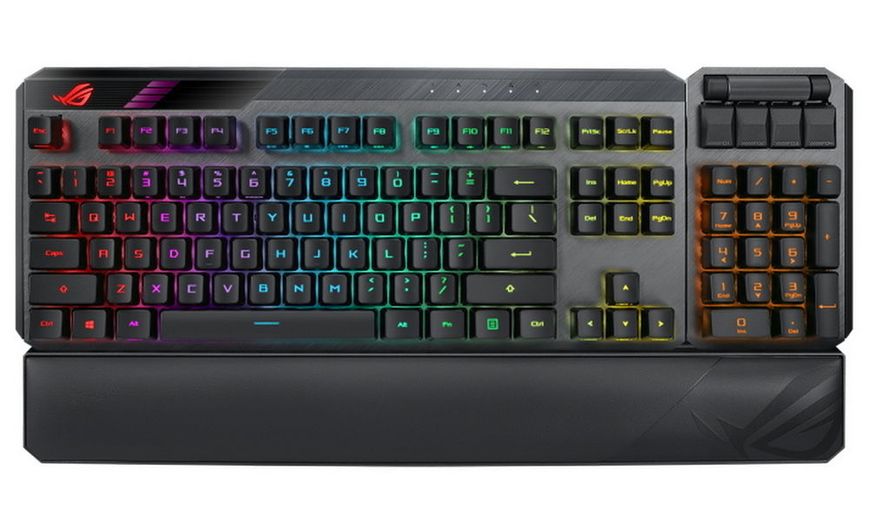 Wireless Gaming Keyboard Asus ROG Claymore II, Optical, Modular, RGB, USB Passthrough, 2.4 Ghz 130975 фото