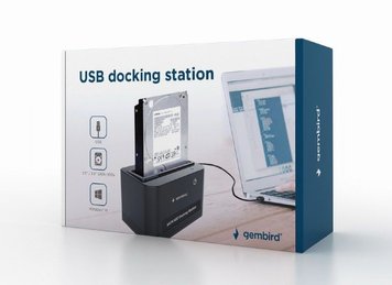 3.5" / 2.5" USB 2.0 docking station for 2.5 and 3.5 inch SATA hard drives, Gembird, HD32-U2S-5 125633 фото