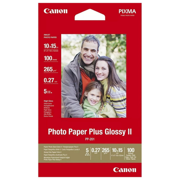 Paper Canon PP-201 Glossy II Photo Paper Plus, 4X6", 100 Sheets 236541 фото