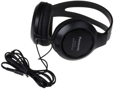 Headphones Panasonic RP-HT161E-K Black, 3pin 1*3.5mm jack 200486 фото
