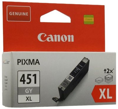 Ink Cartridge Canon CLI-451 XLGY, Grey 79699 фото