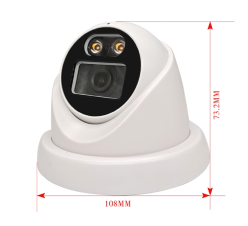 Redline IP camera 4 Megapixeli Color Noaptea Microfon CUPOLA 465S-WL IPC-465S-WL фото