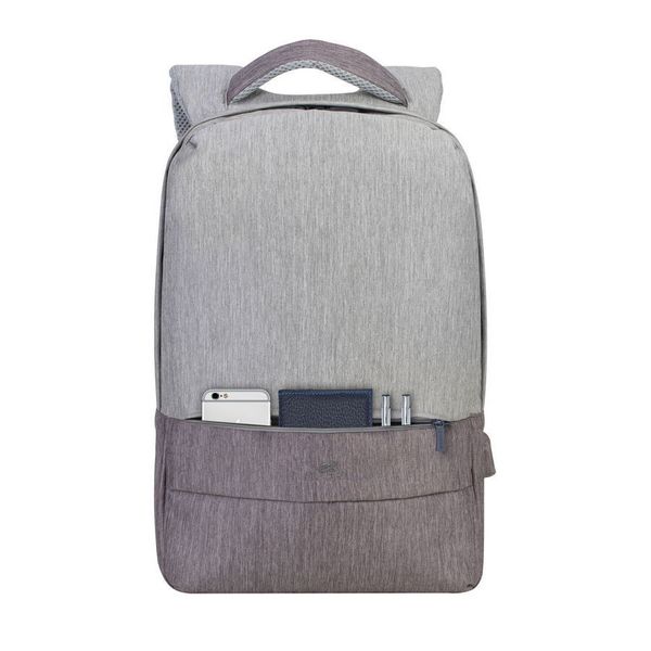 Backpack Rivacase 7562, for Laptop 15,6" & City bags, Gray/Mocha 137272 фото