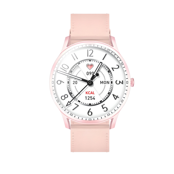 Kieslect Ceas inteligent Lora, Leather Strap, Pink 203194 Imagini