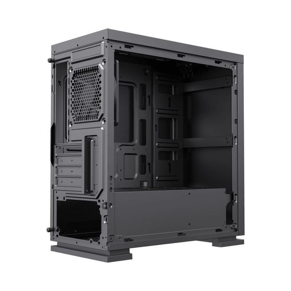 Case mATX GAMEMAX M60, w/o PSU,1x120mm FRGB, 1xUSB3.0,2xUSB 2.0, Mesh side panel, Black 148160 фото