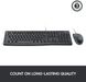 Keyboard & Mouse Logitech MK120, Thin profile, Spill-resistant, Quiet typing, Black, USB 50132 фото 6