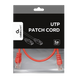 0.5m, Patch Cord Red, PP12-0.5M/R, Cat.5E, Cablexpert, molded strain relief 50u" plugs 25367 фото 4