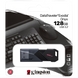128GB USB3.2 Flash Drive Kingston DataTraveler Exodia Onyx (DTXON/128GB), Black, Plastic, Slider Cap 213356 фото 4