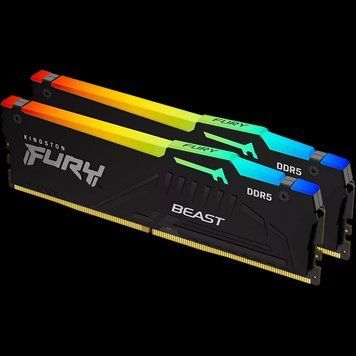 32GB DDR5-6000MHz Kingston FURY Beast RGB (Kit of 2x16GB) (KF560C30BBEAK2-32), CL30-36-36, 1.4V, AM 225023 фото