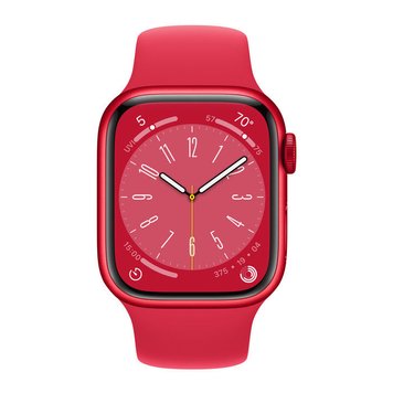 Apple Watch Series 8 GPS, 41mm (PRODUCT)RED Aluminium Case with (PRODUCT)RED Sport Band, MNP73 147204 фото