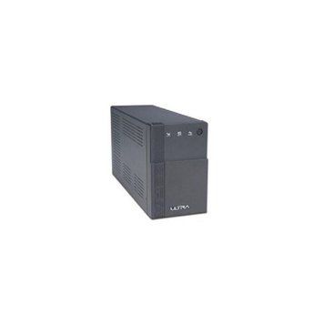 UPS Ultra Power 650VA/360W, (3 steps of AVR, Procesor controlled), USB, 8 Schuko, 2 IEC, plastic case 89337 Imagini