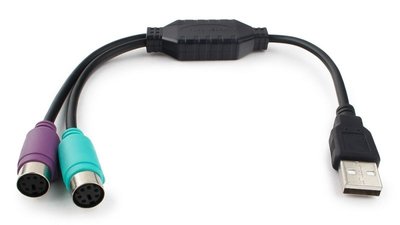 Converter USB to PS/2, 0.3 m, Black, UAPS12-BK 89269 фото