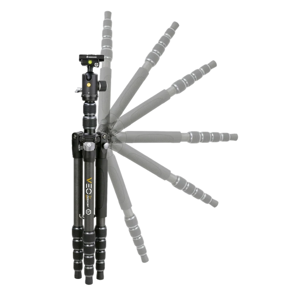 Tripod/Monopod Vanguard VEO3T 204CBP, Carbon, 4-section, VEO 2 BP-45T ball head 214642 Imagini