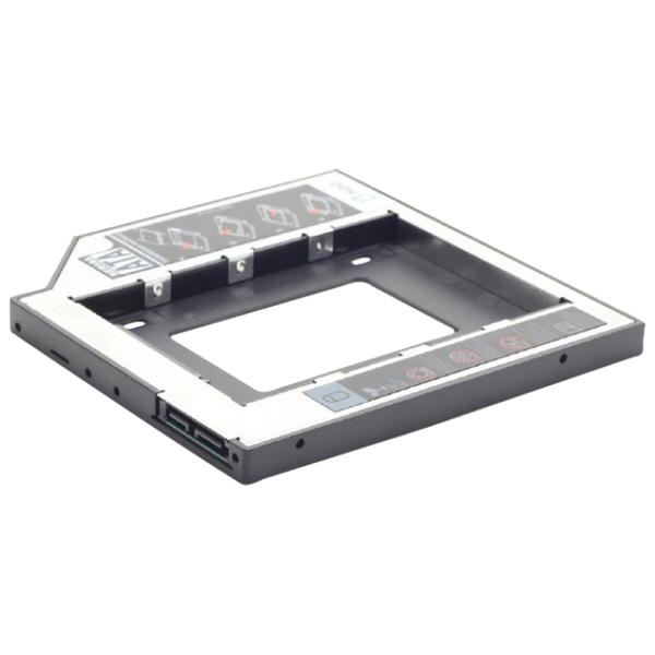 Laptop DVD slot adapter for 2.5'' drive, 9.5 mm heigh, Gembird, MF-95-01 82319 Imagini