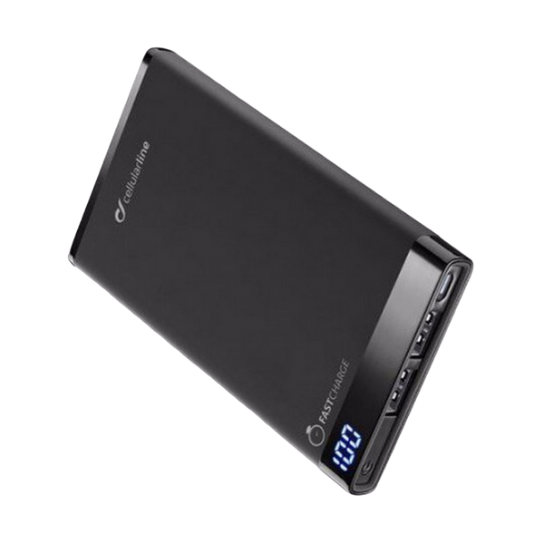 Портативное зарядное устройство Cellularline 8000mAh USB C, slim, Black 126768 фото