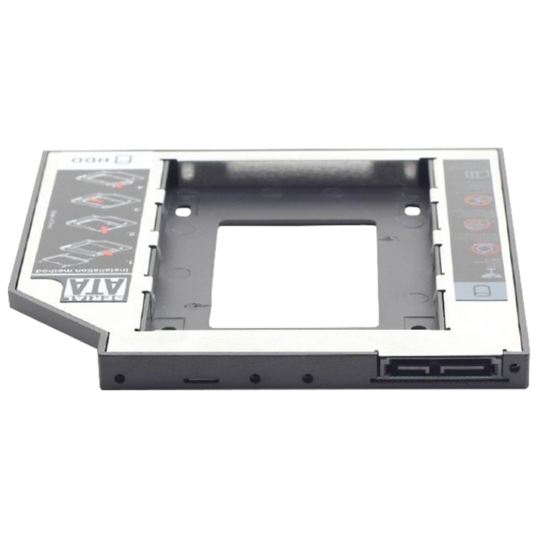 Laptop DVD slot adapter for 2.5'' drive, 9.5 mm heigh, Gembird, MF-95-01 82319 Imagini