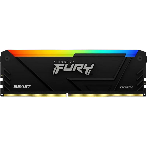 16GB DDR4-3600MHz Kingston FURY Beast RGB (Kit of 2x8GB) (KF436C17BB2AK2/16), CL17-21-21, 1.35V, Bl 230024 фото