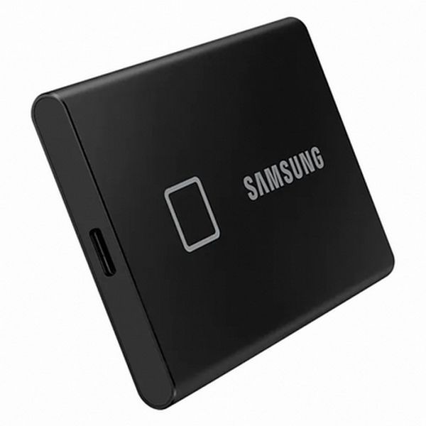 1.0TB (USB3.2/Type-C) Samsung Portable SSD T7 Touch, FP ID, Black (85x57x8mm, 58g, R/W:1050MB/s) 114786 фото
