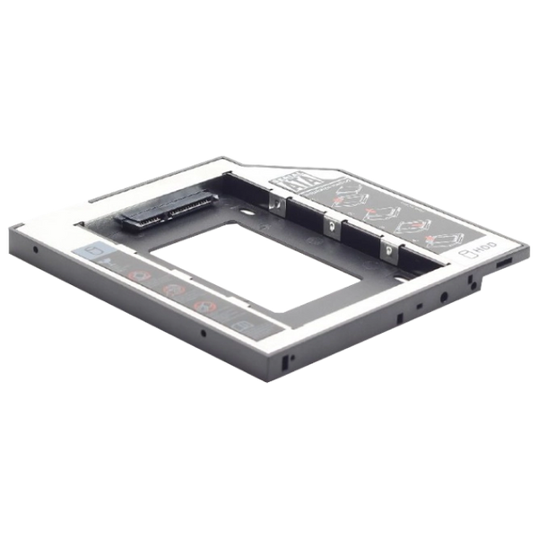 Laptop DVD slot adapter for 2.5'' drive, 9.5 mm heigh, Gembird, MF-95-01 82319 Imagini