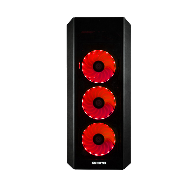 Case ATX Chieftec SCORPION III, w/o PSU, 0,6mm, 4x120mm RGB, Front & Side Tempered Glass, 2xUSB-A 3. 235011 фото