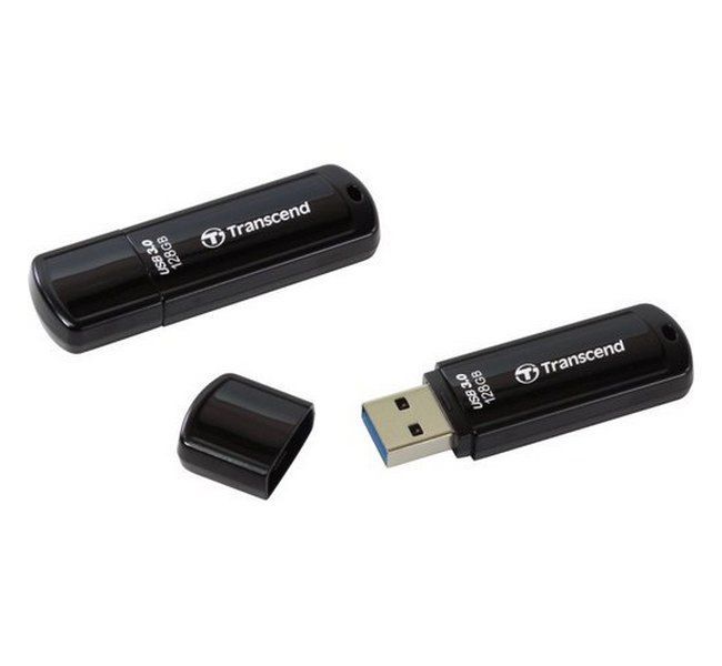 128GB USB3.1 Flash Drive Transcend "JetFlash 700", Black, Classic Cap (R/W:90/40MB/s) 76061 фото