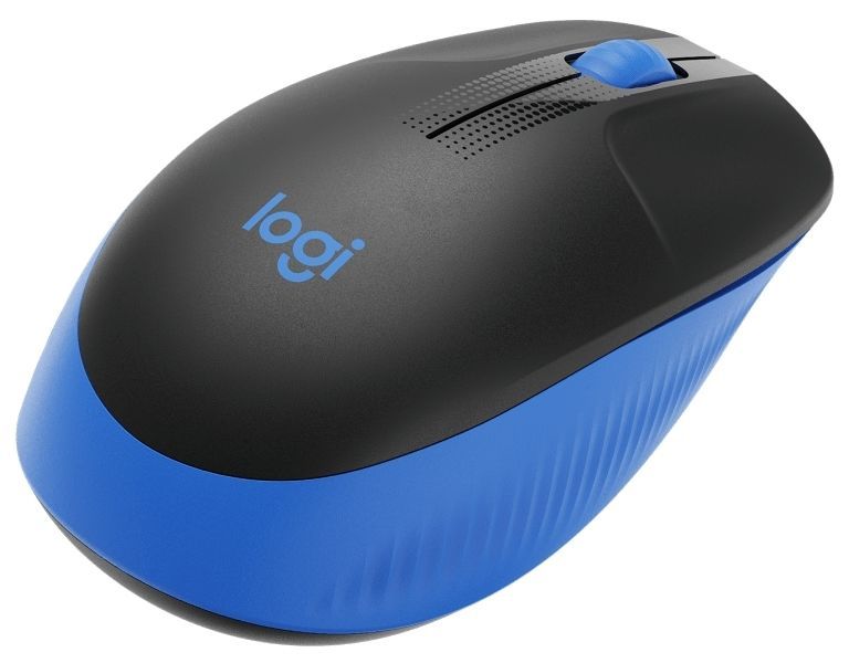 Wireless Mouse Logitech M190 Full-size, Optical, 1000 dpi, 3 buttons, Ambidextrous, Blue 120090 фото