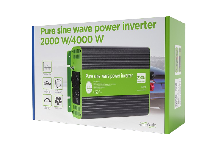 Inverter Energenie car power: Max.2000W, Input: 10-16 VDC (accumulator directly) 206394 Imagini
