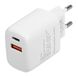 Wall Charger Rivacase PS4192 W00, 20W PD/QC3.0, White 200974 фото 1