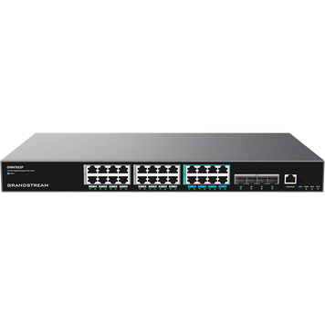 24-port 2.5G Managed PoE++ Switch, Grandstream "GWN7822P", 8x2.5G PoE++, 16xGbit PoE+, 4x10G SFP+, s 227615 фото