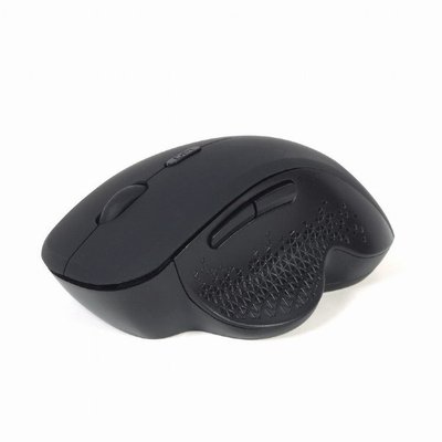 Wireless Mouse Gembird MUSW-6B-02, Optical, 800-1600 dpi, 6 buttons, Ergonomic, 1xAA, Black 145966 фото
