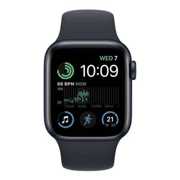 Apple Watch SE 2 44mm Aluminum Case with Midnight Sport Band, MNK03 GPS, Midnight 149089 фото