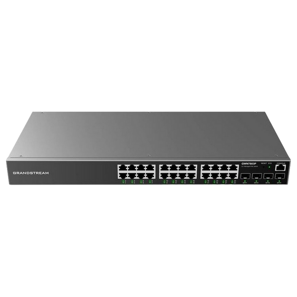 24-port Gigabit Managed PoE Switch, Grandstream "GWN7803P", 4xSFP, steel case, 360W Budget 203480 Imagini