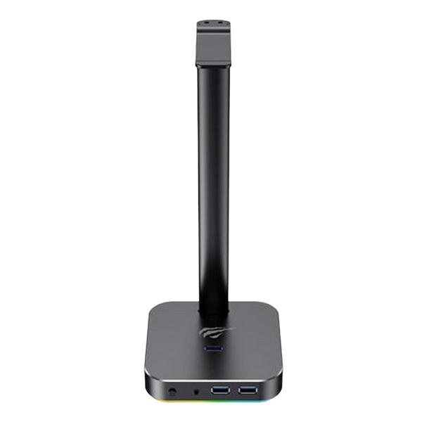 Gaming Headset Stand Havit TH610, 285x100x100mm, 1x3.5mm, 3xUSB 2.0, RGB, Full metal 202818 фото