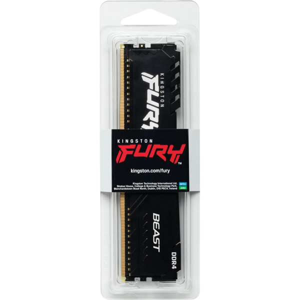 32GB DDR4-3200MHz Kingston FURY Beast (KF432C16BB/32), CL16-20-20, 1.35V, Black 145345 фото