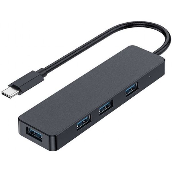 Type-C 3.1 USB Hub, 4-port Output: 4 x USB3.0, Gembird "UHB-CM-U3P4-01" 202970 фото