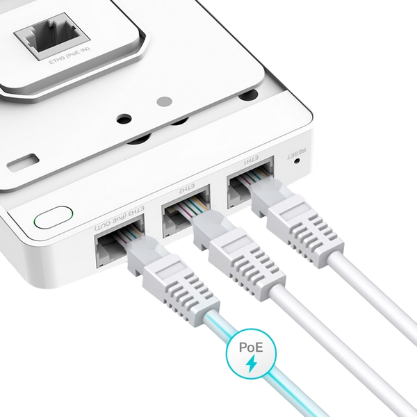 Wi-Fi 6 Dual Band Access Point TP-LINK "EAP615-Wall", 1775Mbps, MU-MIMO, Gbit Port, Omada Mesh, PoE+ 204801 фото