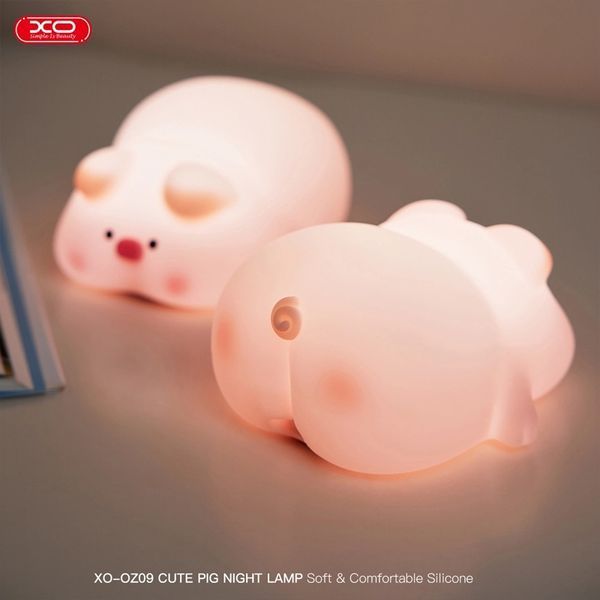 XO OZ09 Little Pink Pig Silicone Pat Light 1200mAh, Pink 240916 фото